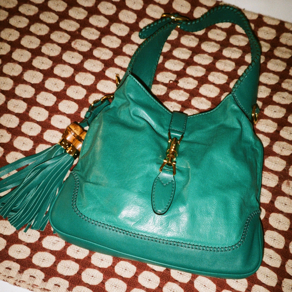 Gucci Teal Jackie Shoulder Bag