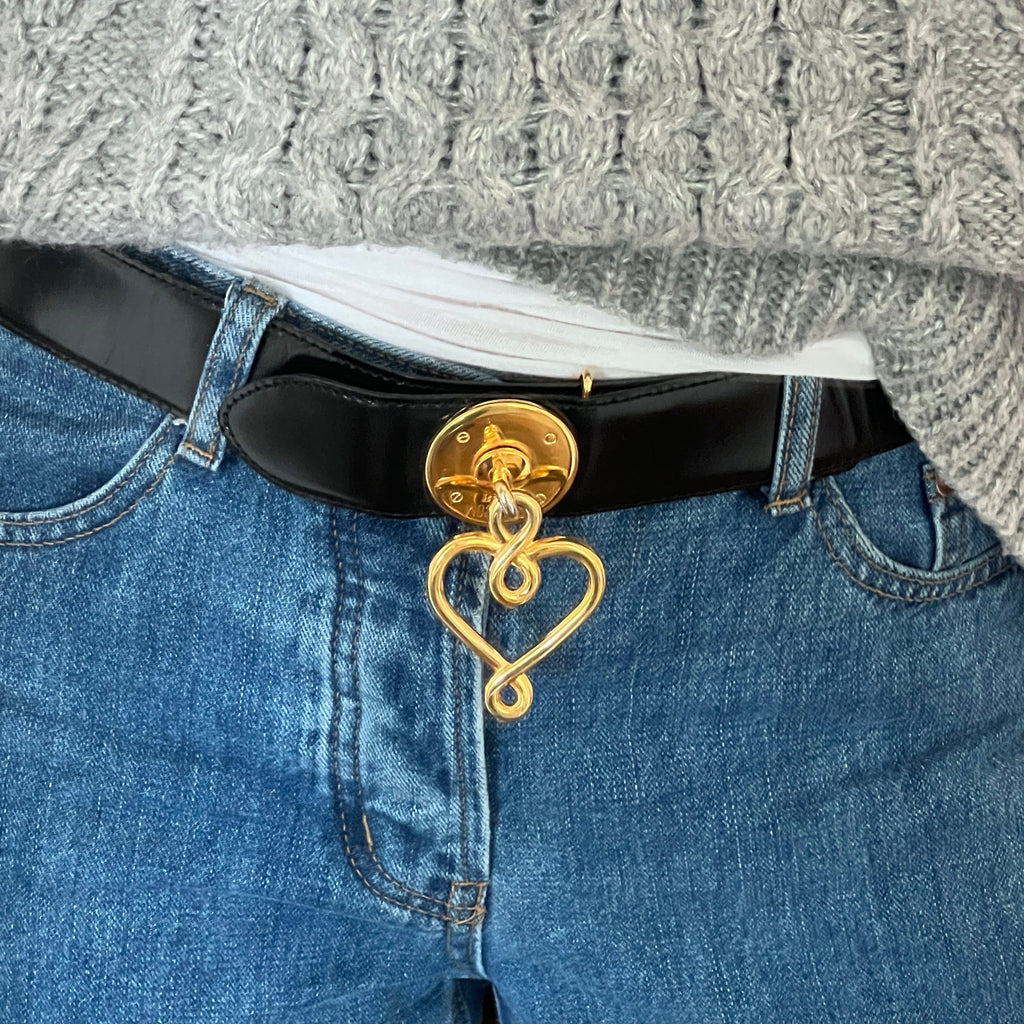 Moschino Heart Charm Belt Small