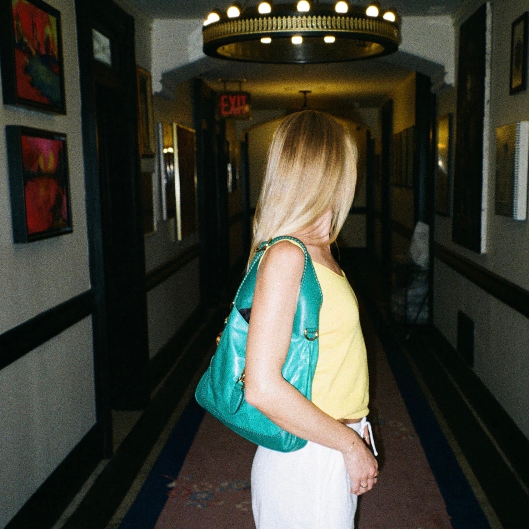 Gucci Teal Jackie Shoulder Bag
