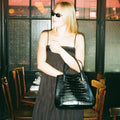 Black Polo Ralph Lauren Bellport Embossed Tote, Medium