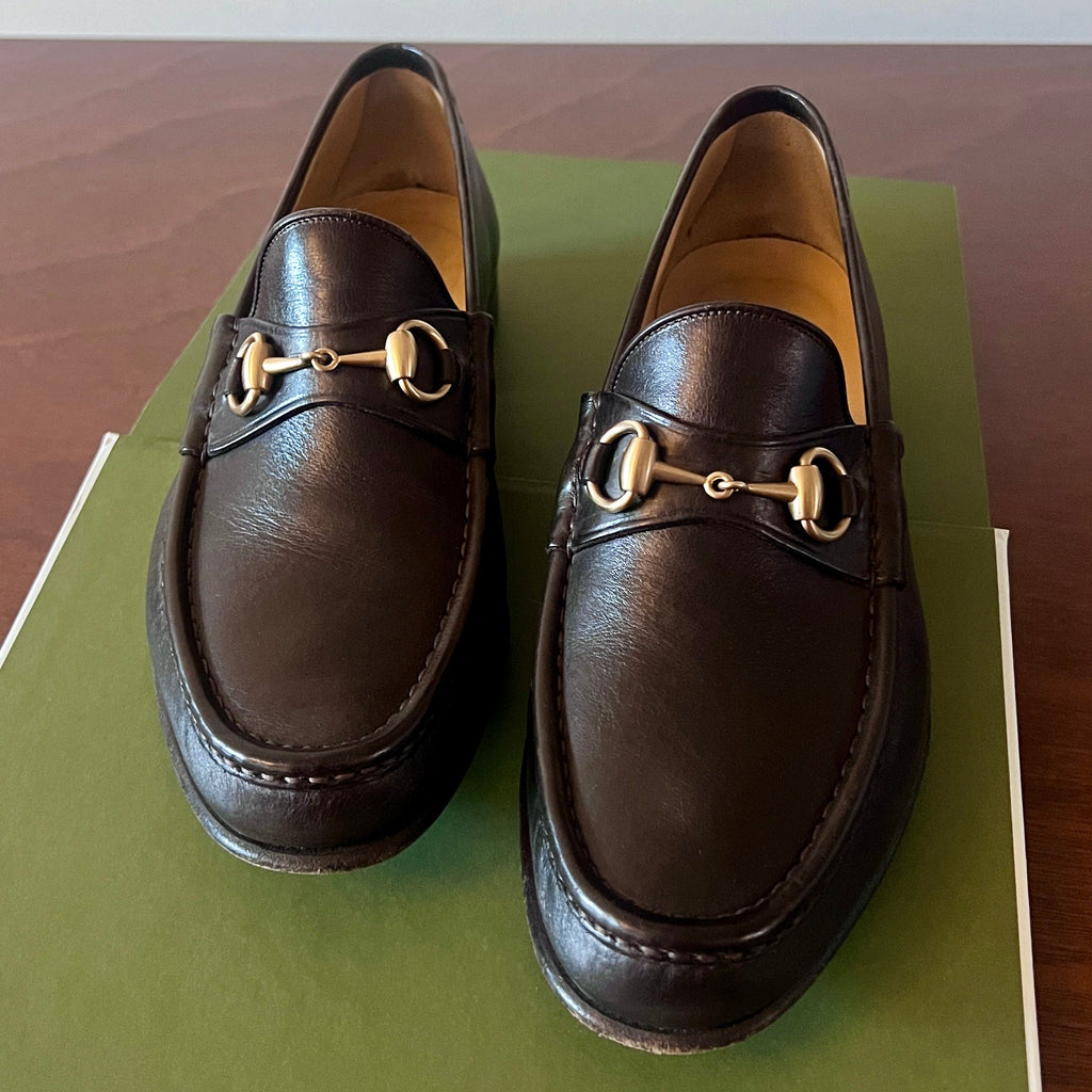 Men's Gucci Horsebit Loafers 9.5