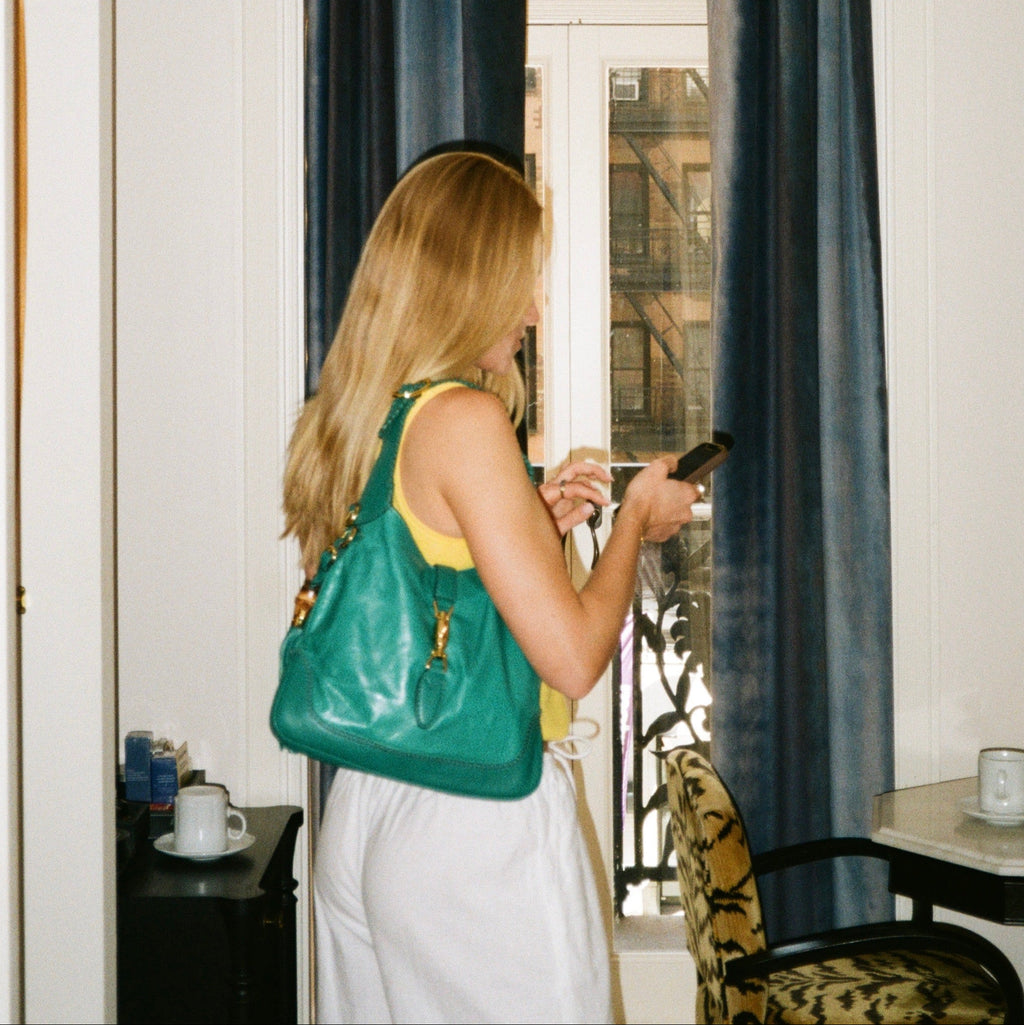Gucci Teal Jackie Shoulder Bag
