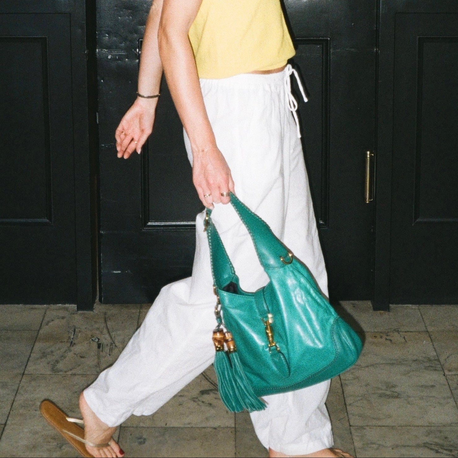 Gucci Teal Jackie Shoulder Bag