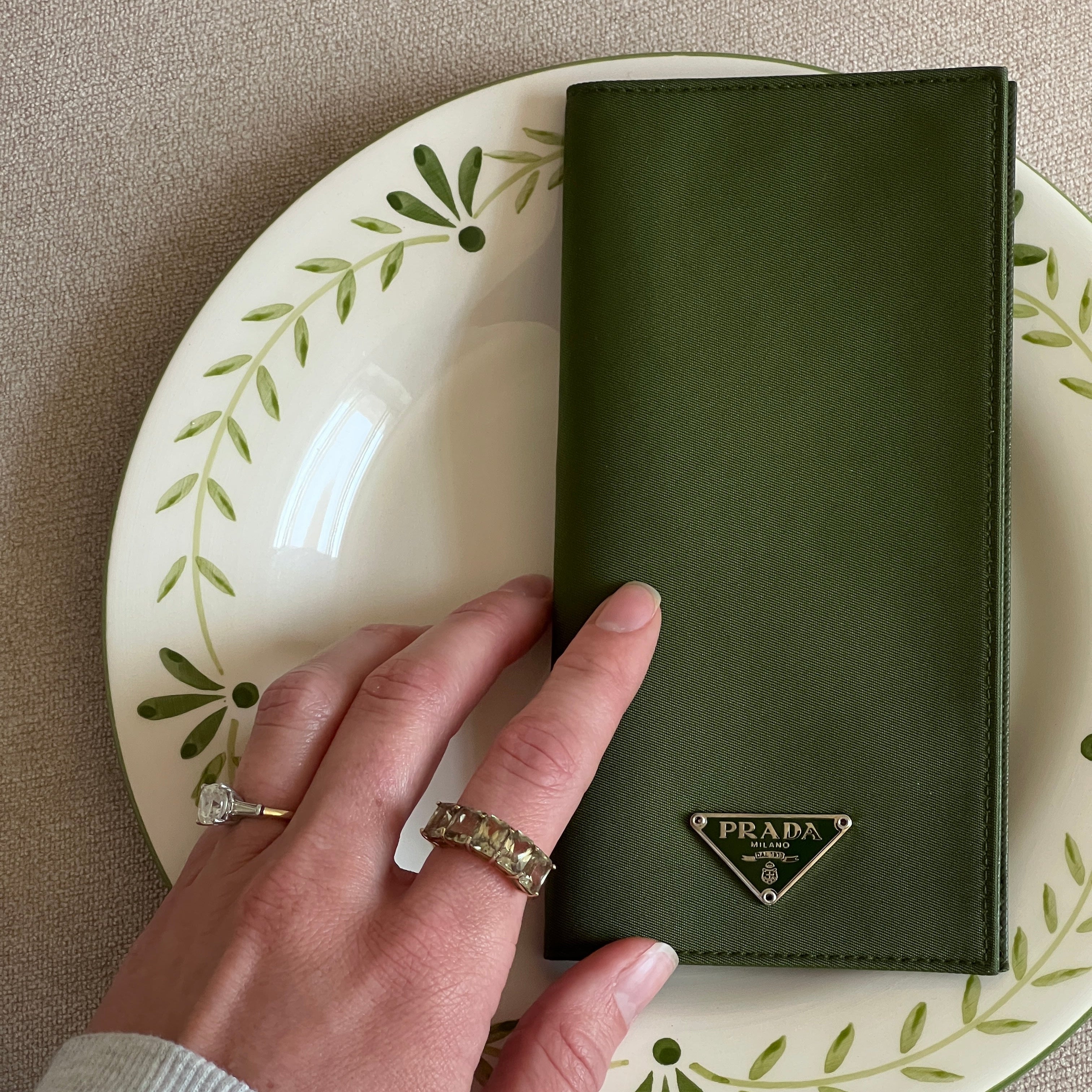 Prada Saffiano Checkbook Cover