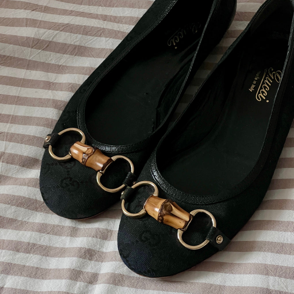 Gucci Bamboo Horsebit Flats 6.5