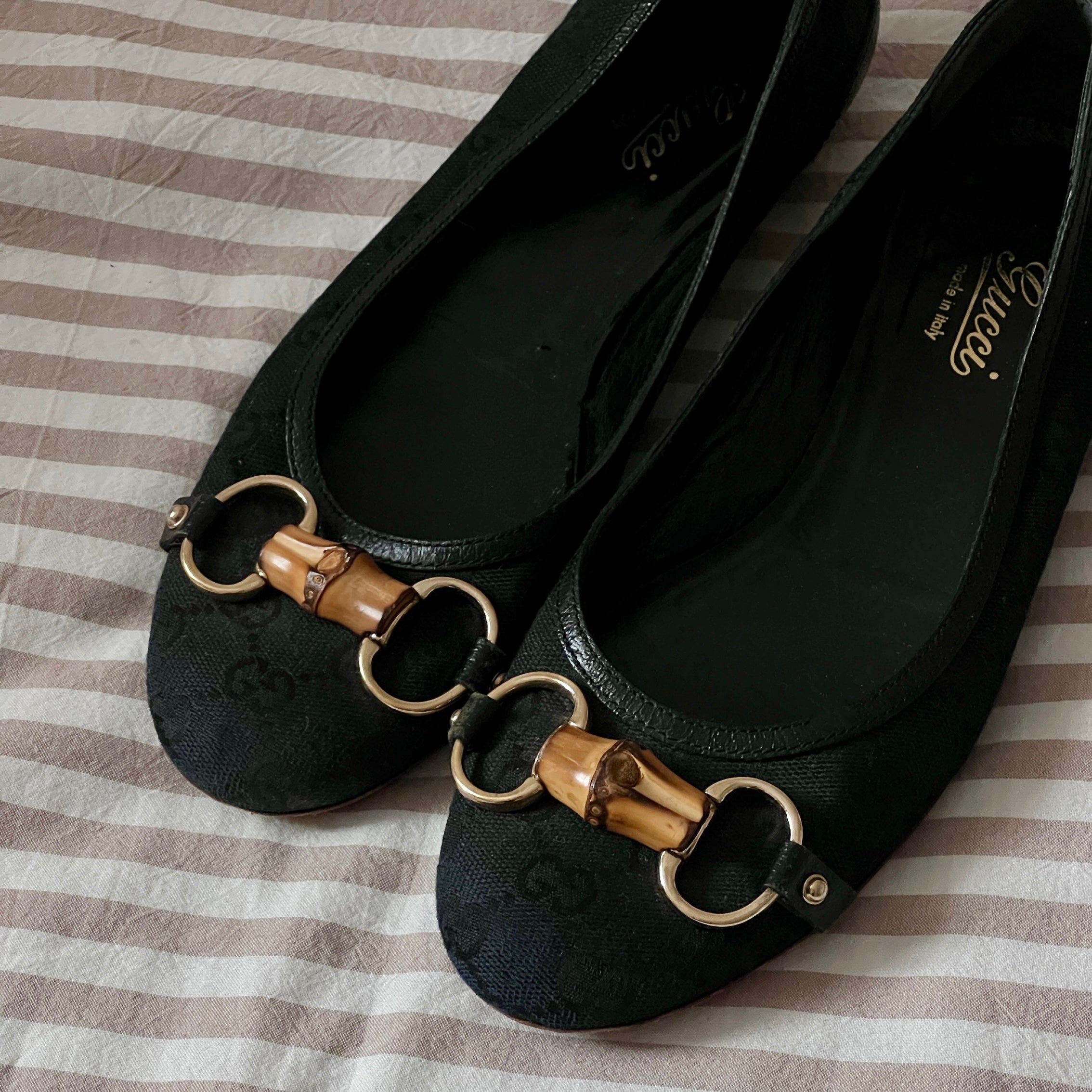 Gucci Bamboo Horsebit Flats 6.5