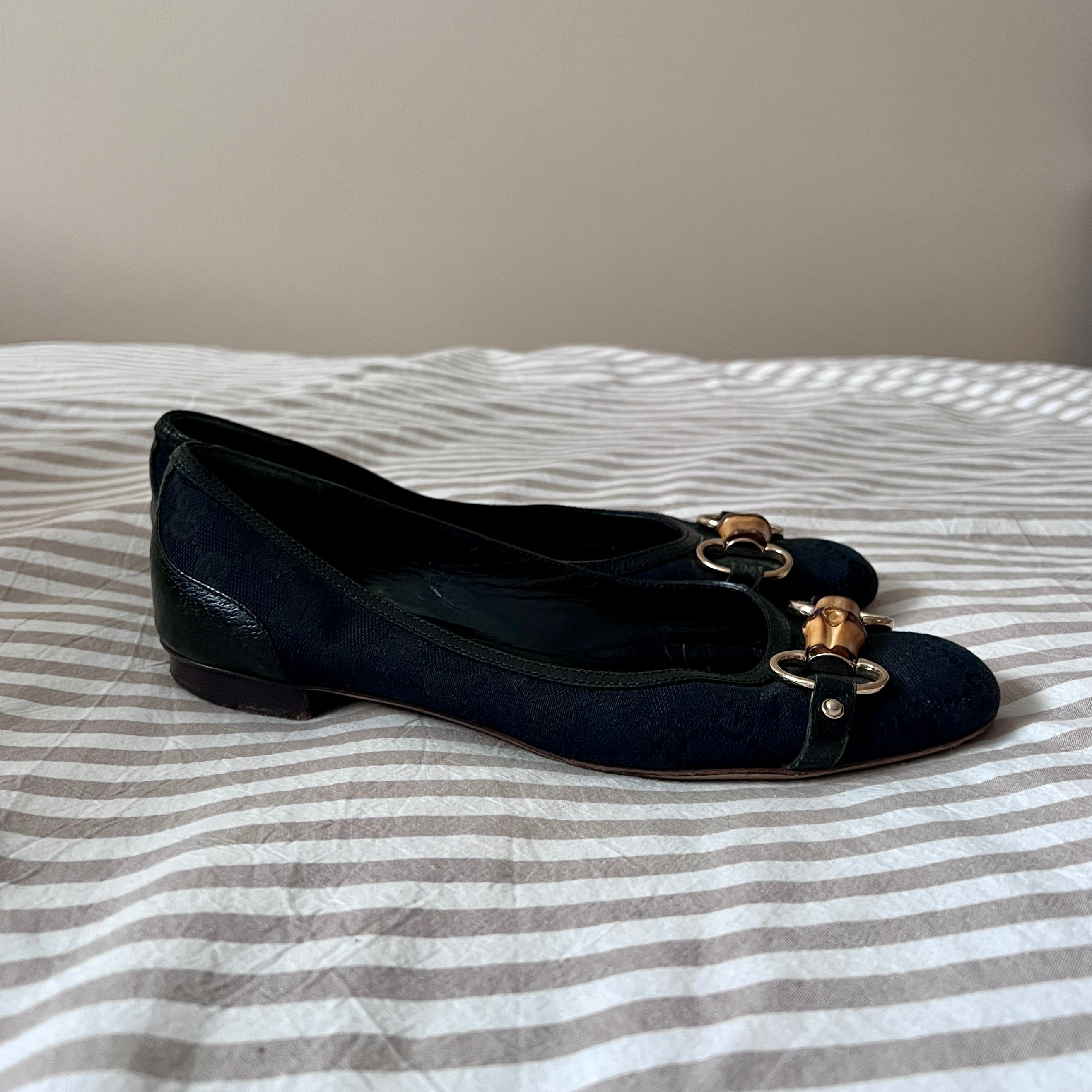 Gucci Bamboo Horsebit Flats 6.5