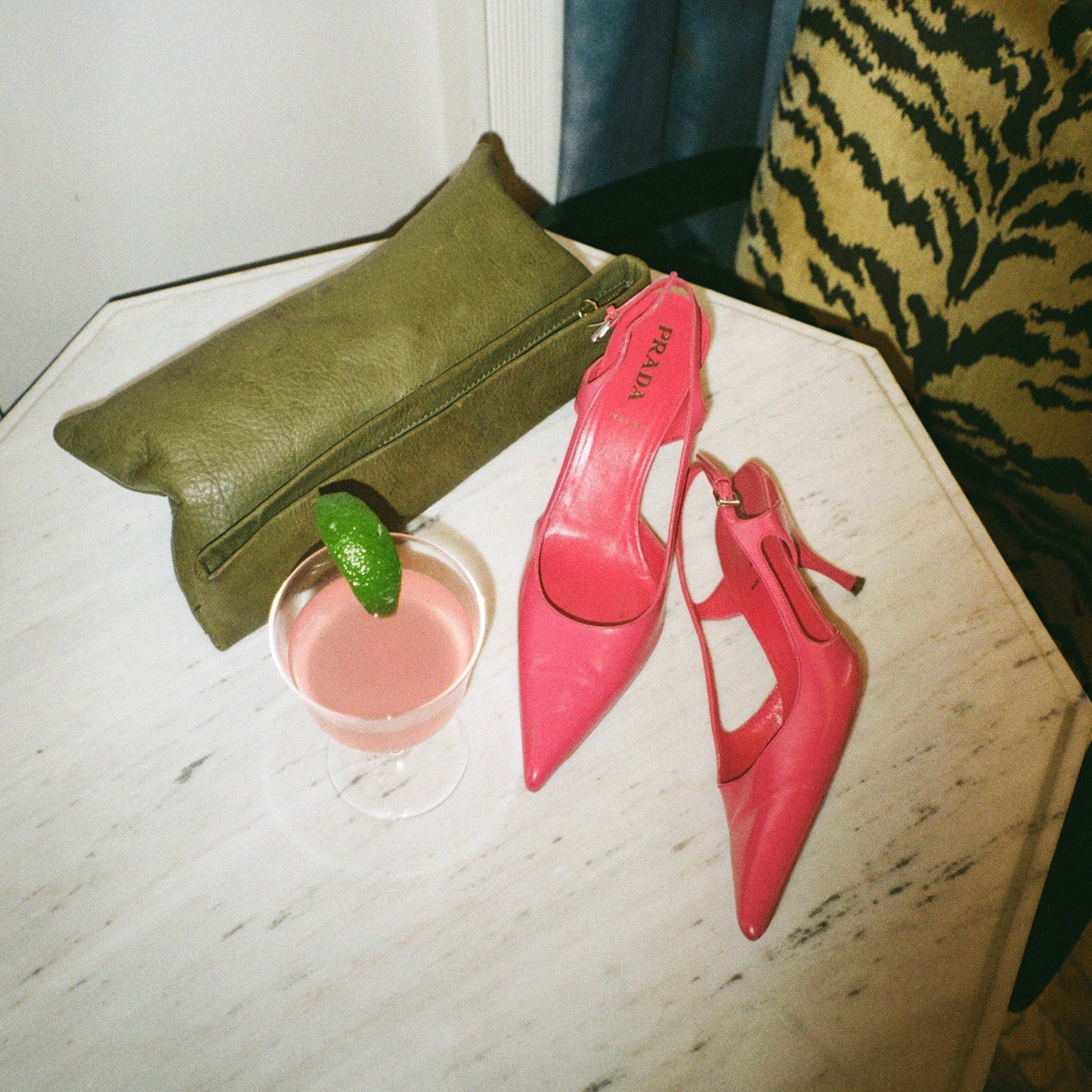 Prada Hot Pink Slingback Heel, 36