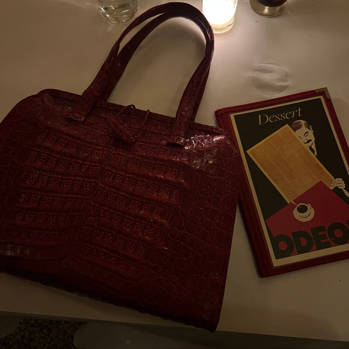 Nancy Gonzalez Red Genuine Crocodile Bag