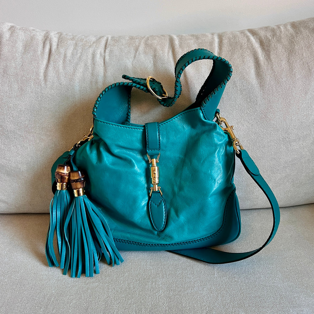 Gucci Teal Jackie Shoulder Bag