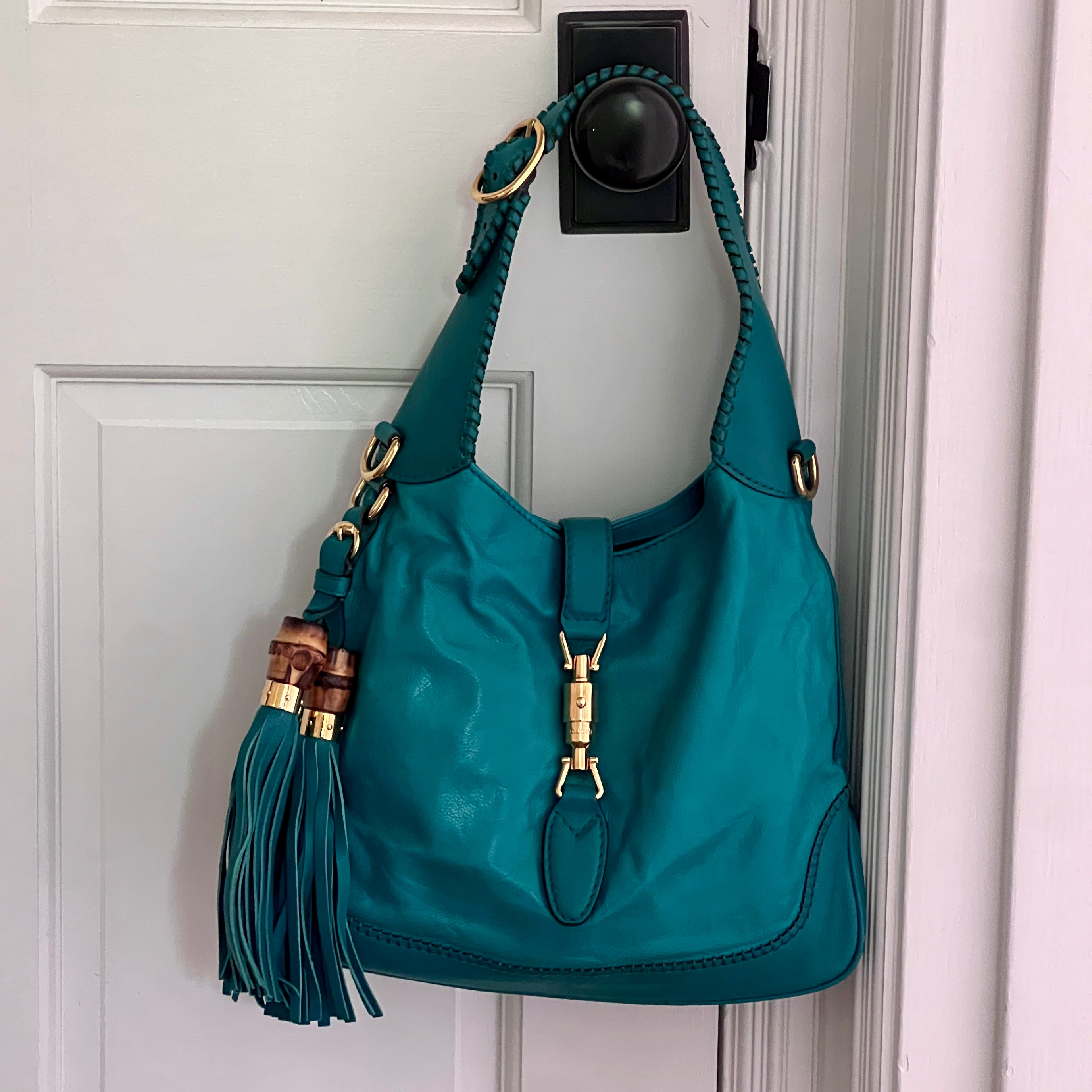 Gucci Teal Jackie Shoulder Bag