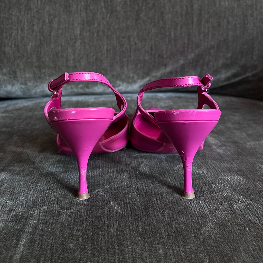 Prada Hot Pink Slingback Heel, 36