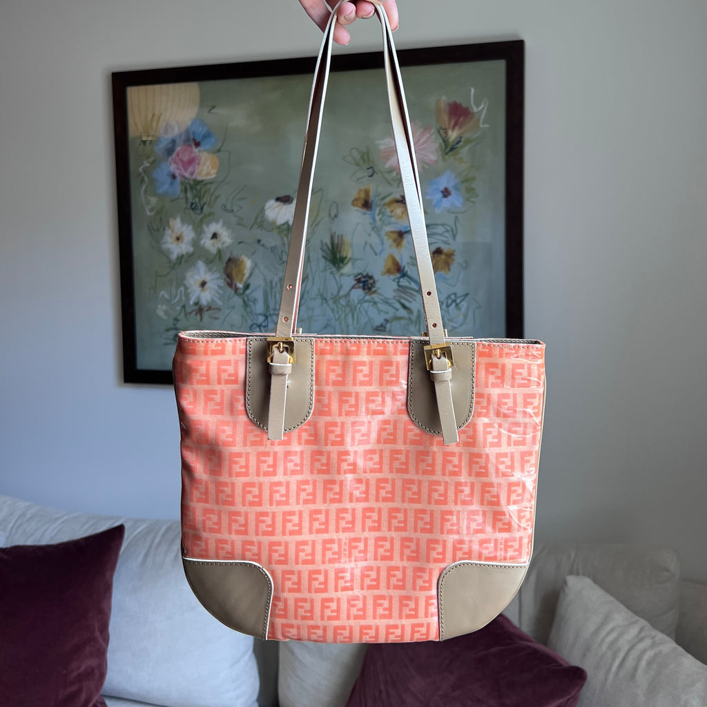 Fendi Zucchino Salmon Bag