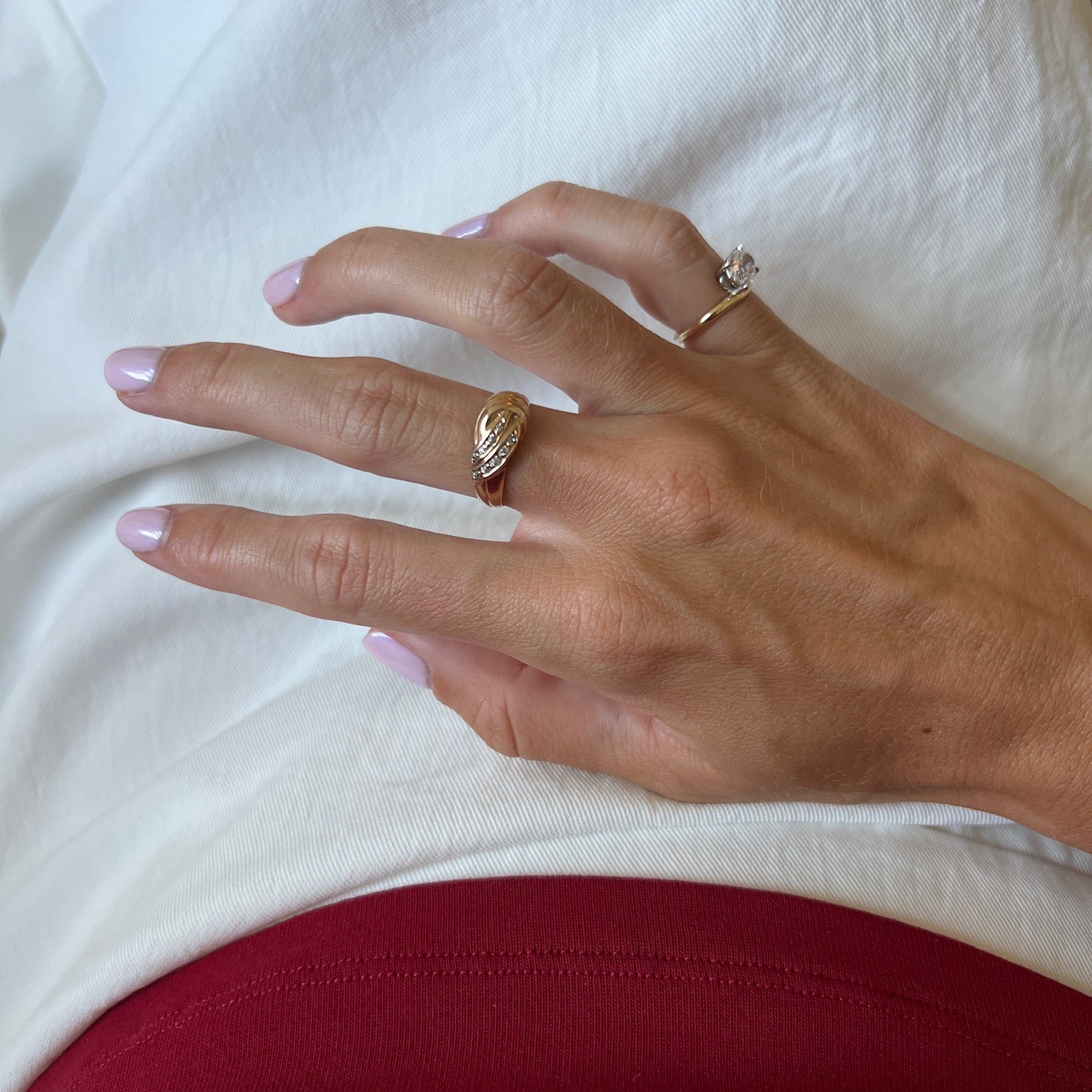 Lumina Croissant Ring 5.5