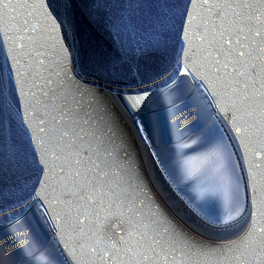 Men's Gucci "Made in Italy" Leather Loafers 10