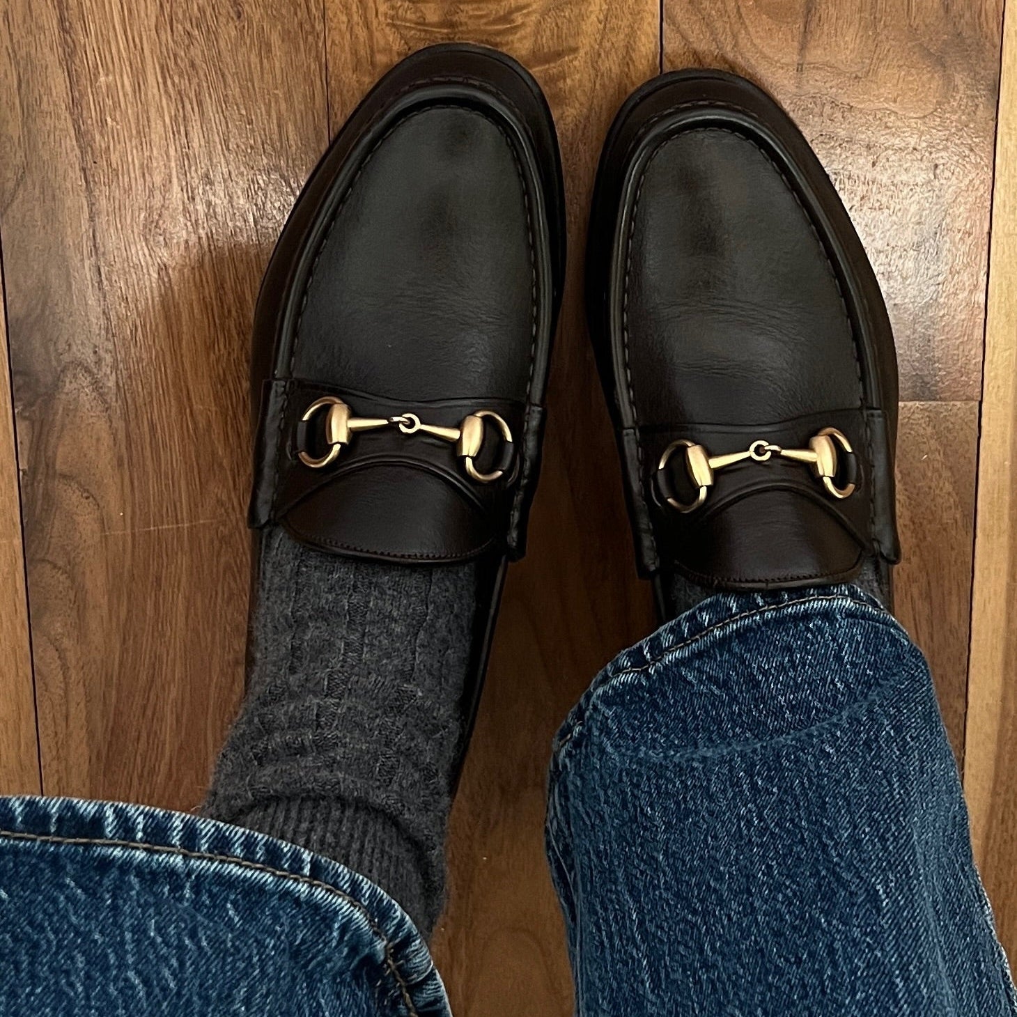 Men's Gucci Horsebit Loafers 9.5