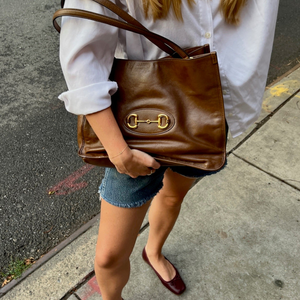 Gucci Horsebit 1955 Leather Tote